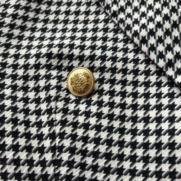 Steve Madden Classic Black and White Houndstooth Womens Blazer - Picture 8 of 10